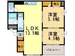 Ｍｓ　Ｃｏｕｒｔの物件間取画像